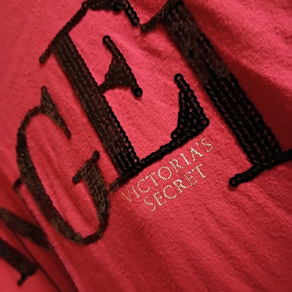 2/$10 Victoria's Secret Pink Long Sleeve Sleeper Dress with Angel Print Medium - Picture 3 of 7